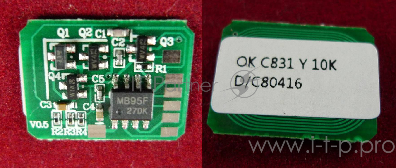 Чип OKI C831/841, Yellow, 10K (44844505) (ELP Imaging®)