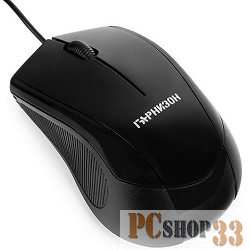 Мышь Гарнизон GM-200, USB, чип- Х, черный, 1000 DPI, 2кн.+колесо-кнопка