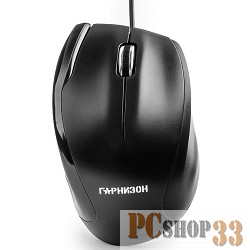 Клавиатуры, мыши Гарнизон Мышь GM-205, USB, чип- Х, черный, 1000 DPI, 2кн.+колесо-кнопка
