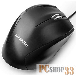 Клавиатуры, мыши Гарнизон Мышь GM-205, USB, чип- Х, черный, 1000 DPI, 2кн.+колесо-кнопка