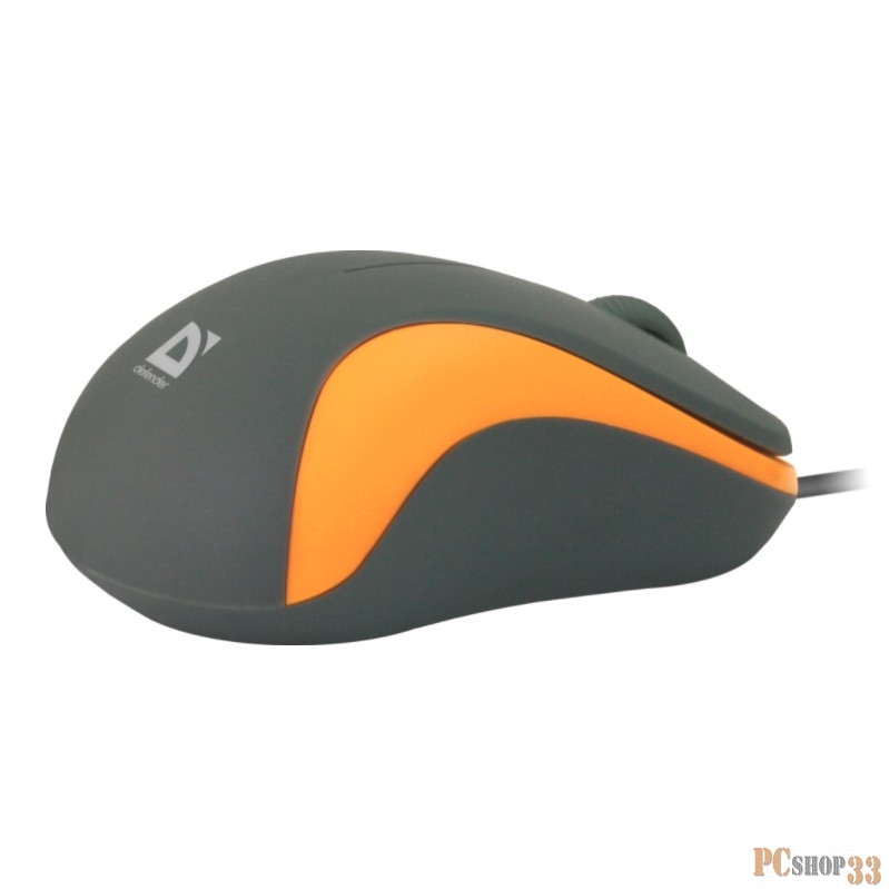 Мышь Defender Accura MS-970 серый+оранжевый, Проводная оптическая мышь, 3кнопки,100052971
