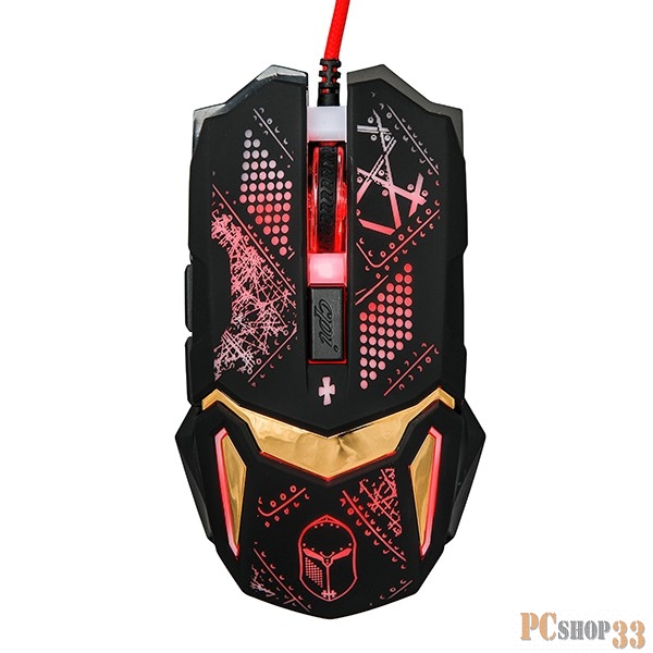 Клавиатуры, мыши Мышь Qumo Helmet M31, проводная, оптическая, 1200/1600/2400/3200 dpi 23122