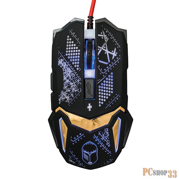 Клавиатуры, мыши Мышь Qumo Helmet M31, проводная, оптическая, 1200/1600/2400/3200 dpi 23122