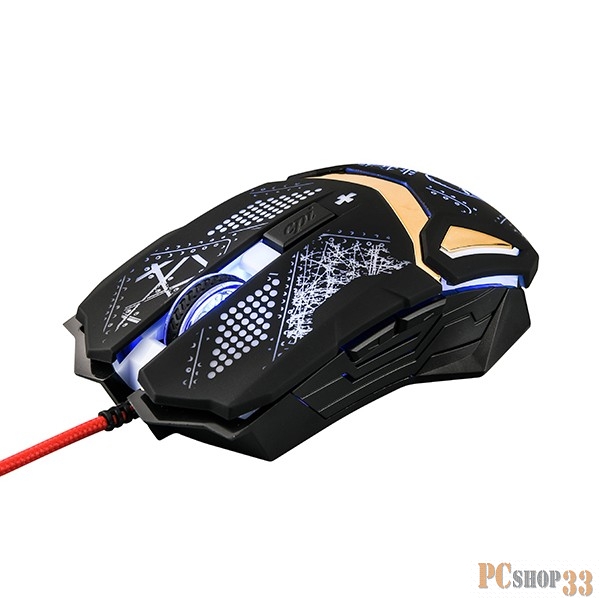 Клавиатуры, мыши Мышь Qumo Helmet M31, проводная, оптическая, 1200/1600/2400/3200 dpi 23122