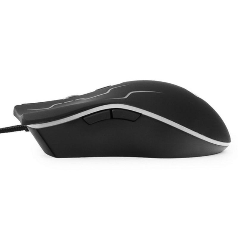 Мышь Gembird MG-540 USB {5кнопок+колесо-кнопка, 3200DPI, подсветка, ПО для макросов, кабель ткан. 1.75м}