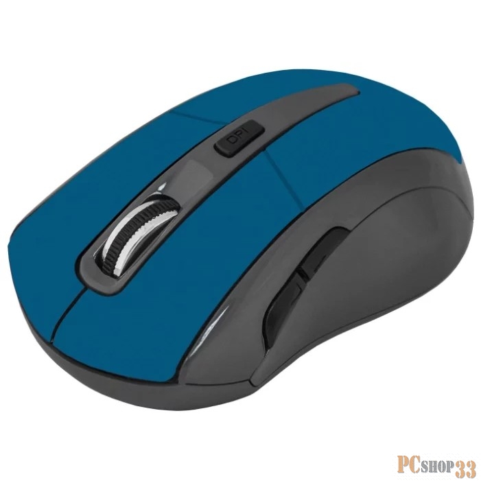 Мышь Defender Accura MM-965 голубой {Беспроводная оптическая мышь, 6кнопок, 800-1600dpi} 52967