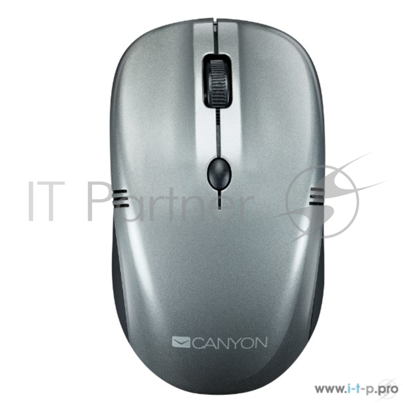 Клавиатуры, мыши CANYON CNE-CMSW03DG Мышь беспроводная оптическая, 4 кнопки, разрешение 800/1200/1600 dpi