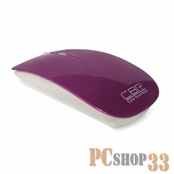 Мышь CBR CM-700 Purple USB, Мышь 800/1200/1600dpi, 2,4 Ггц, глянец, slim-корпус