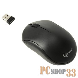Мышь Gembird MUSW-205 Black USB {Мышь беспроводная, 2кн.+колесо-кнопка, 2.4ГГц}