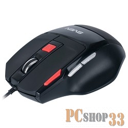Мышь SVEN GX-970 Gaming SVEN Gaming Optical Mouse GX-970 Gaming Black (RTL) USB 7btn+Roll