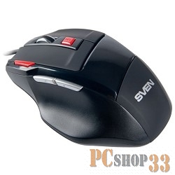 Мышь SVEN GX-970 Gaming SVEN Gaming Optical Mouse GX-970 Gaming Black (RTL) USB 7btn+Roll