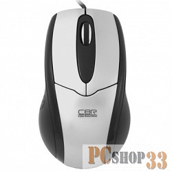 Мышь CBR CM-101 Silver USB, Мышь, 1200dpi, офисн.