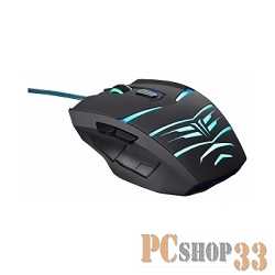 Мышь Oklick 745G черный (800/1600/2400dpi) USB игровая (6кнопок) 866475