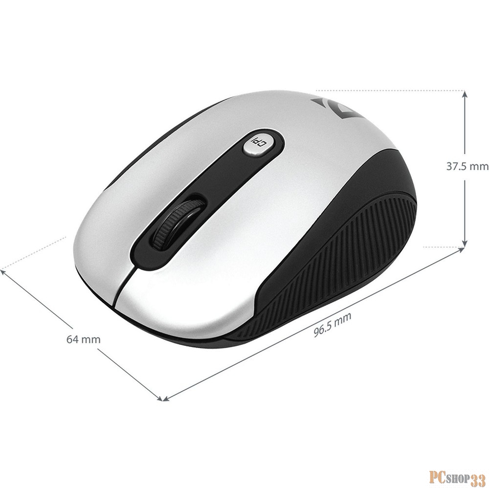 Мышь Defender Optimum MS-125 Nano Silver-Black USB 52125 {4 кнопки,1000/2000 dp}