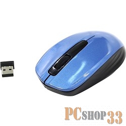 Мышь Oklick 475MW черный/синий оптическая (1200dpi) беспроводная USB (3but) 945833