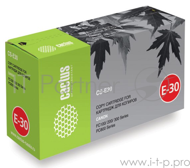 Тонер Картридж Cactus CS-E30 черный для Canon FC100/200/300/PC800 (4000стр.)