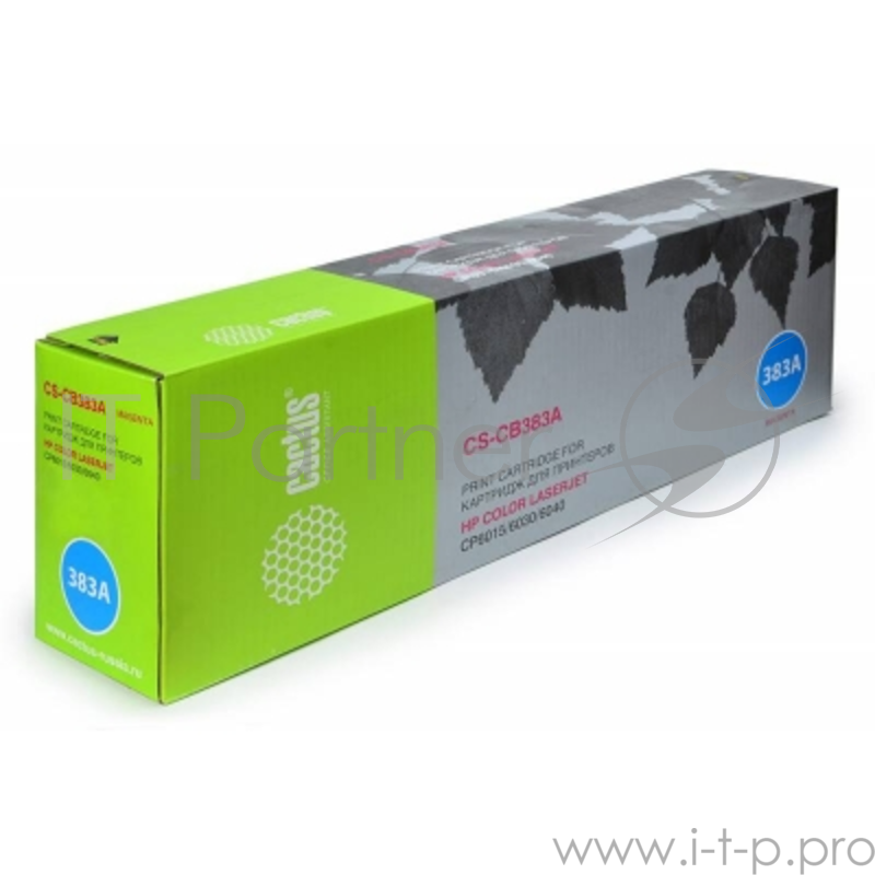 Тонер Картридж Cactus CS-CB383A пурпурный для HP CLJ MFP CM6030/CM6040CP6015 (21000стр.)