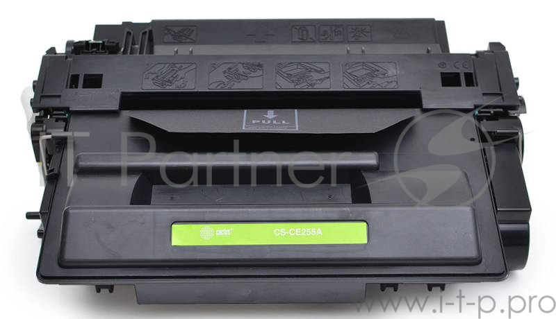 Тонер Картридж Cactus CS-CE255AS черный для HP LaserJet P3011/P3015 (6000стр.)