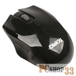 Мышь Мышь MROP-04U BLACK Dialog Pointer RF 2.4G Optical - 3 кнопки + ролик прокрутки, USB, черная