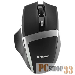 Мышь CROWN Gaming CMXG-801 Black (nano ресивер, 7 кнопок, 1600 DPI , подсветка колёсика, размер 132*81*44мм)CM000001350