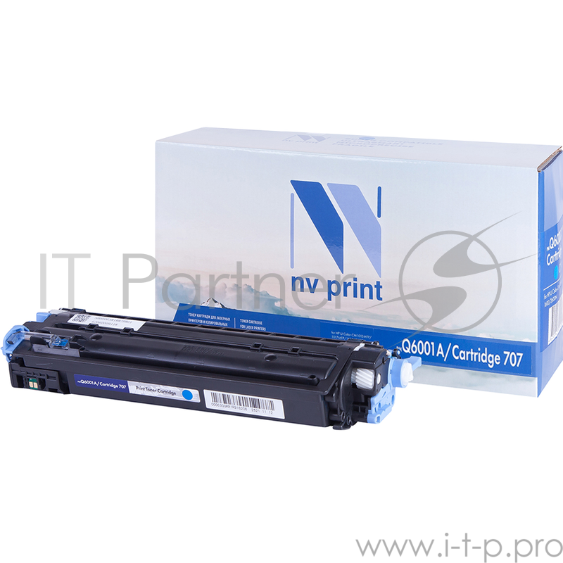 Картридж NVPrint совместимый HP Q6001A/Can707 Cyan для LJ Color CM1015MFP/1017MFP/1600/2600N (2000k)