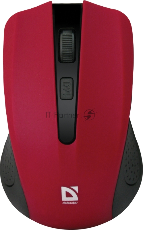 Мышь Defender Accura MM-935 Red USB 52937{Беспроводная оптическая мышь, 4 кнопки,800-1600 dpi}