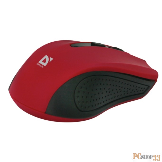 Мышь Defender Accura MM-935 Red USB 52937{Беспроводная оптическая мышь, 4 кнопки,800-1600 dpi}