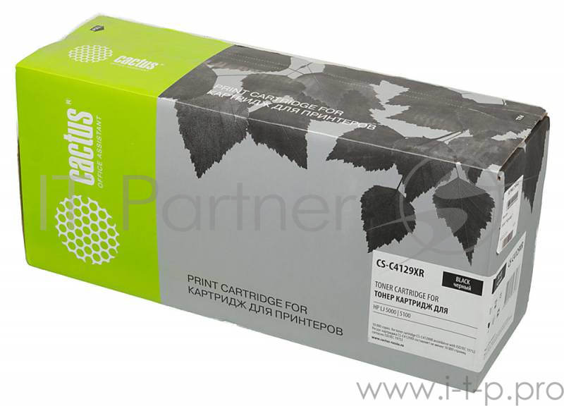 Тонер Картридж Cactus CS-C4129XR черный для LaserJet 5000/ 5100 (10000стр.)