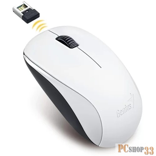 Мышь Genius NX-7000 G5 Hanger White, 2.4Ghz wireless BlueEye mouse 1200 dpi powerful BlueEye AA x 1 31030109108