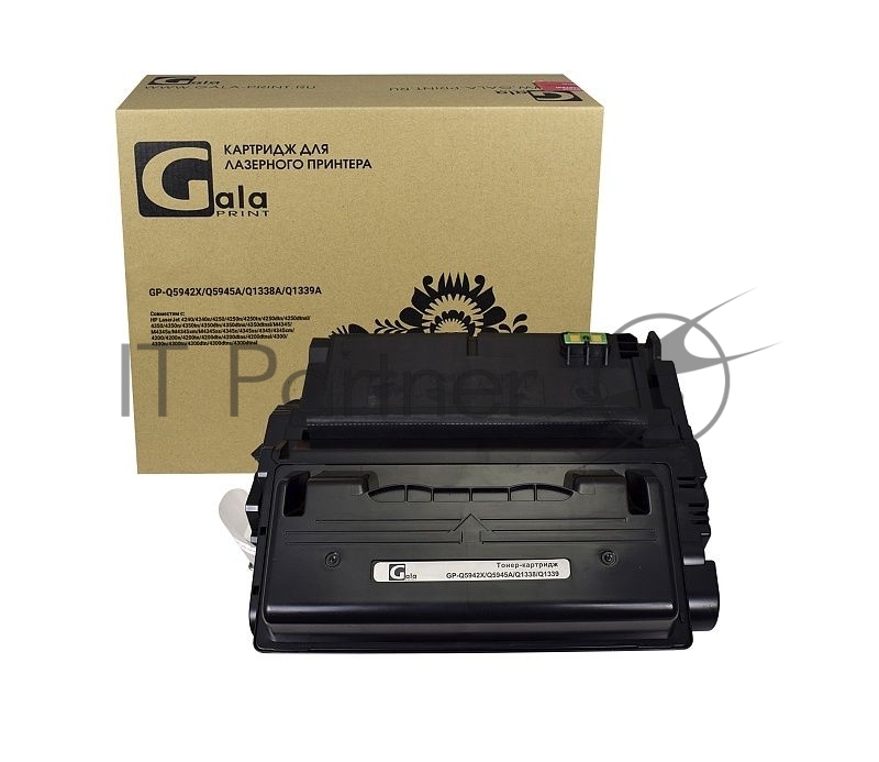 Картридж GP-Q5942X/Q5945A/Q1338/Q1339 д принтеров HP LJ 4240/4240N/4250/4250DTN/4250DT 20000 копий GalaPrint