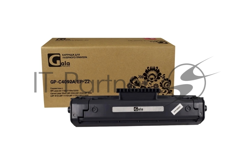 Картридж GP-C4092A/EP-22 для принтеров HP LJ 1100/1100A/3100/3200/1100ASE/1 LBP-800/810/1120/22X 2500 копий GalaPrint