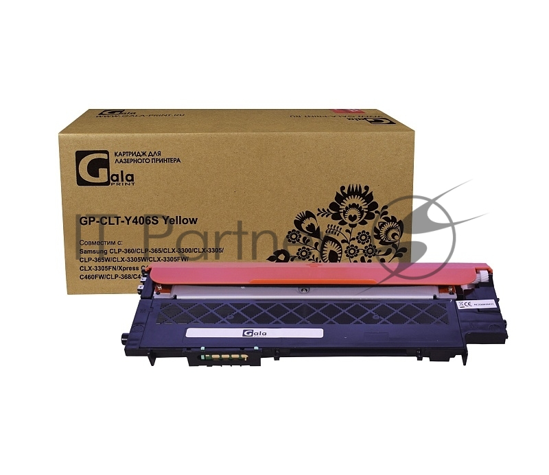 Картридж GP-CLT-Y406S для принтеров Samsung CLP-360/362/363/364/365/365W/3 1000 копий Yellow GalaPrint