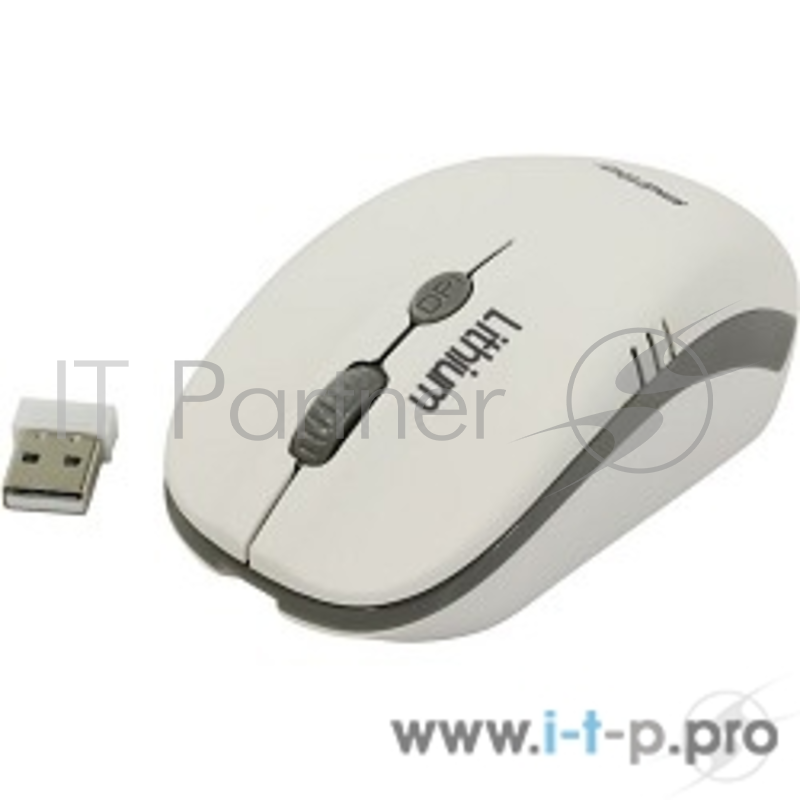 Клавиатуры, мыши Мышь беспроводная с зарядкой от USB Smartbuy ONE 344CAG бело-серая SBM-344CAG-WG