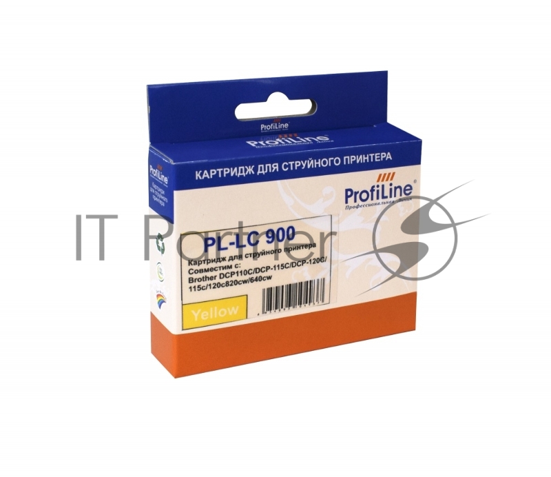Картридж PL-LC900Y для принтеров Brother DCP110C/DCP-115C/DCP-120C/115c Yellow водн ProfiLine