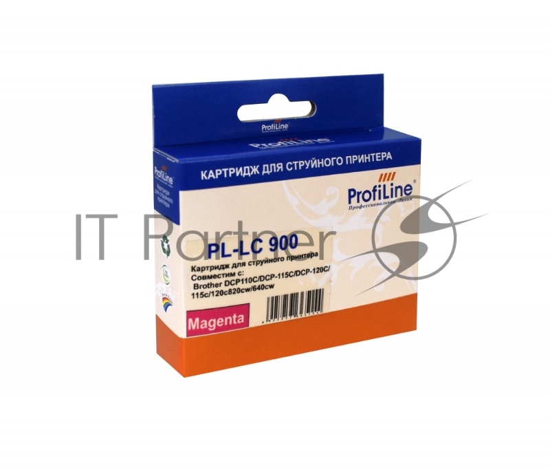 Картридж PL-LC900M для принтеров Brother DCP110C/DCP-115C/DCP-120C/115c Magenta водн ProfiLine
