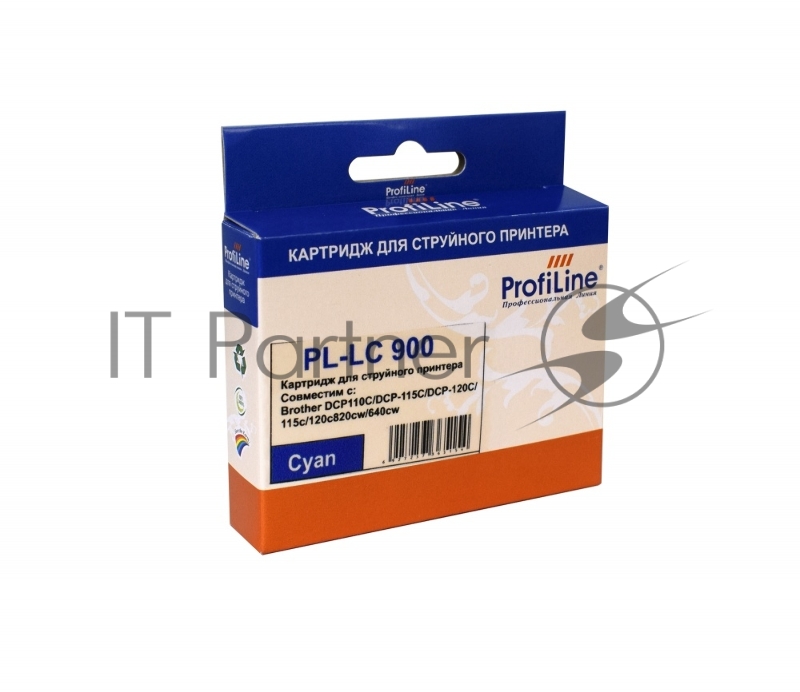 Картридж PL-LC900C для принтеров Brother DCP110C/DCP-115C/DCP-120C/115c Cyan водн ProfiLine