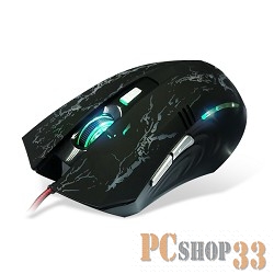 Мышь CROWN Gaming CMXG-600 CM000001216{проводная, оптическая, 600/ 1000/ 1400/ 2200dpi, USB, 6 кннопок}