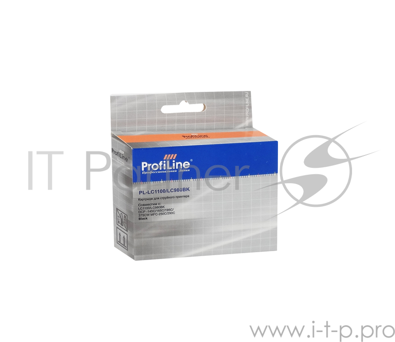 Картридж для принтеров Brother LC1100/LC980BK DCP -145C/165C/195С/375CW MFC-250C/290C/DCP-6690CW Black водн ProfiLine
