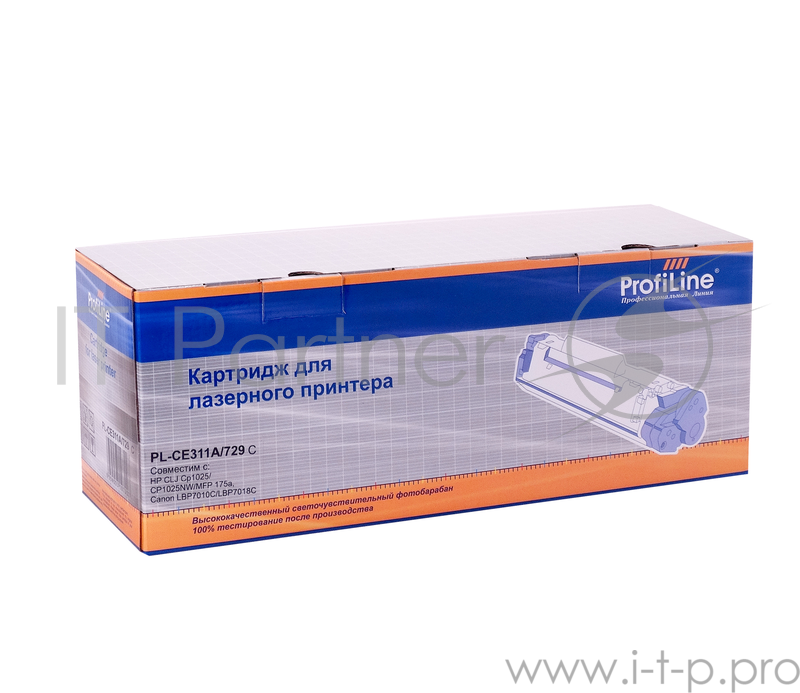 Картридж PL-CE311A/729 для принтеров HP CLJ CP1025/CP1025NW/MFP M175a/M175nw/M275/ Canon LBP 7010/7010C/LBP7018C Cyan 1000 копий ProfiLine