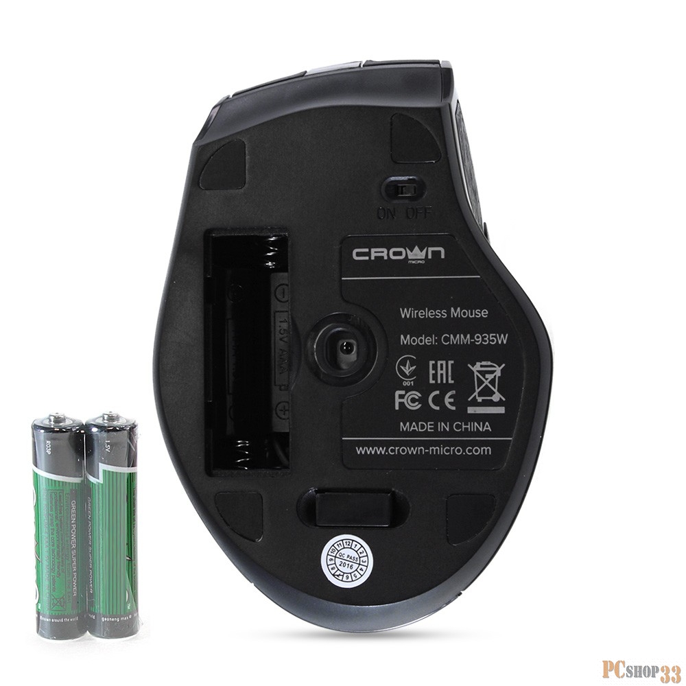 Мышь CROWN CMM-935W black CM000001535 Беспроводная мышь