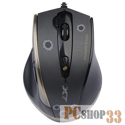 Мышь A4Tech F3 (Black) V-track, 400-3000dpi 5 mod, 7 кн, 160kb memory, 30G/sec, 125-1000hz USB, key 3ms 618730