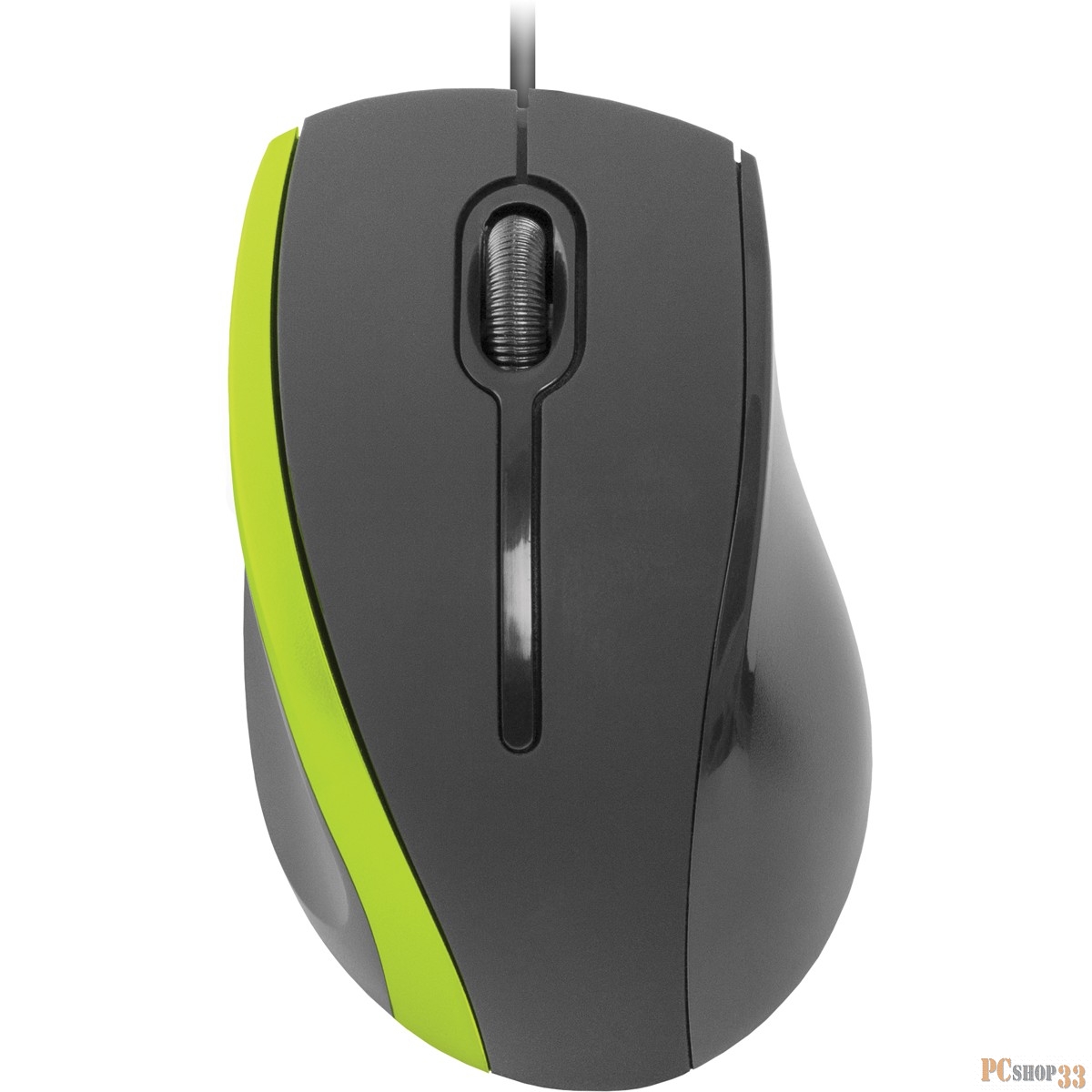 Мышь Defender MM-340 Black-Green 52346 {Проводная оптическая мышь, 3кнопки,1000dpi}
