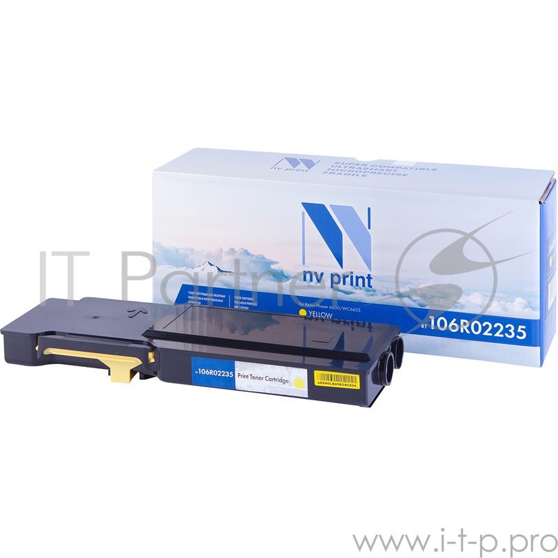 Картридж NV Print совместимый Xerox 106R02235 Yellow для Phaser 6600/WC6605 (6000k)