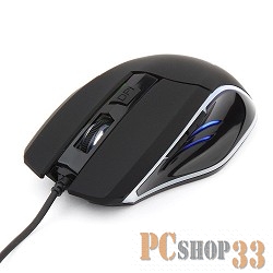 Мышь Gembird MG-500 USB {Мышь игровая, 5 кнопок+колесо-кнопка, 1600DPI, 1000 Гц, подсветка}