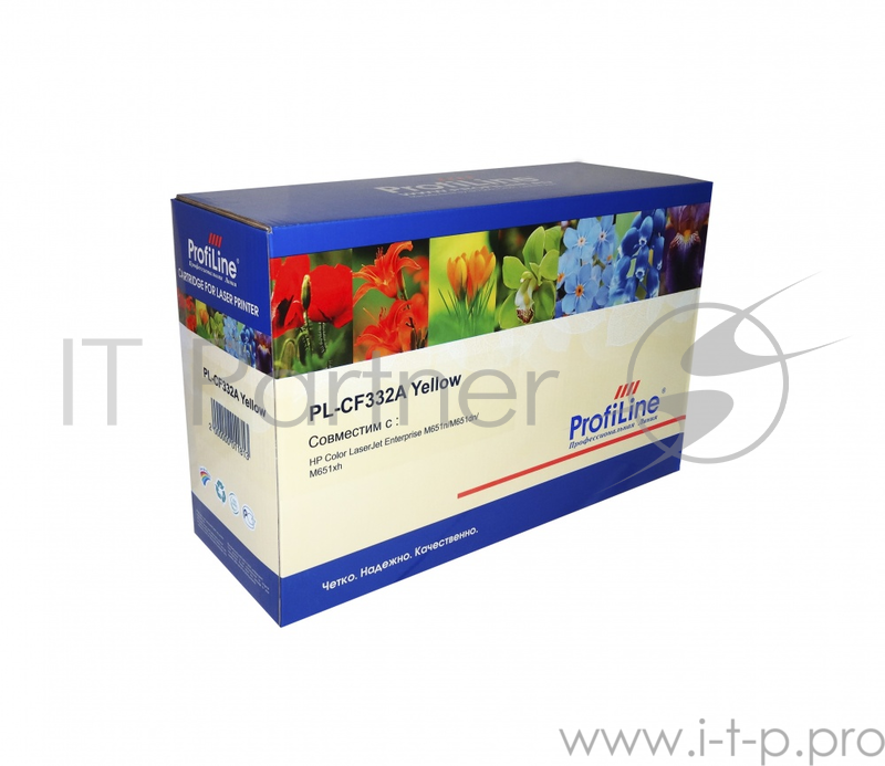 Картридж PL-CF332A №654A для принтеров HP CLJ Enterprise M651dn/651n/651xh 15000 копий Yellow ProfiLine