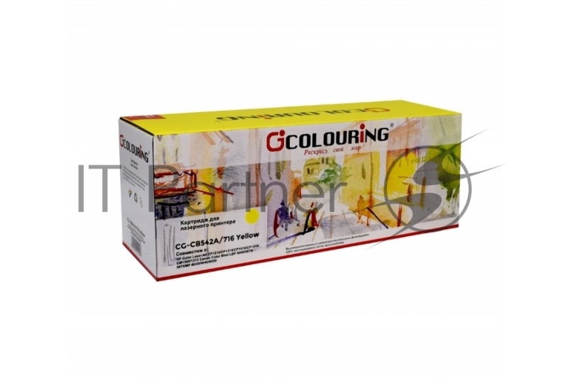 Картридж CG-CB542A/716 для принтеров HP Color LaserJet CP1210/CP1215/CP1510/CP1518/CM Color Shot LBP 5050/5970/5975/MF-8030/8040/80 Yellow