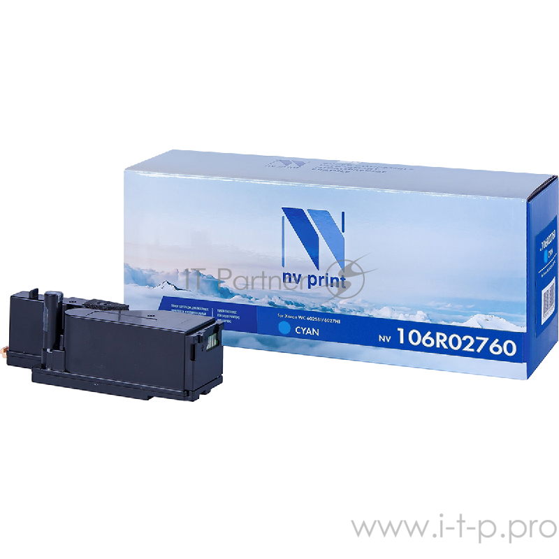 Картридж NVPrint совместимый Xerox 106R02760 Cyan для Phaser 6020/6022/WorkCentre 6025/6027 (1000k)