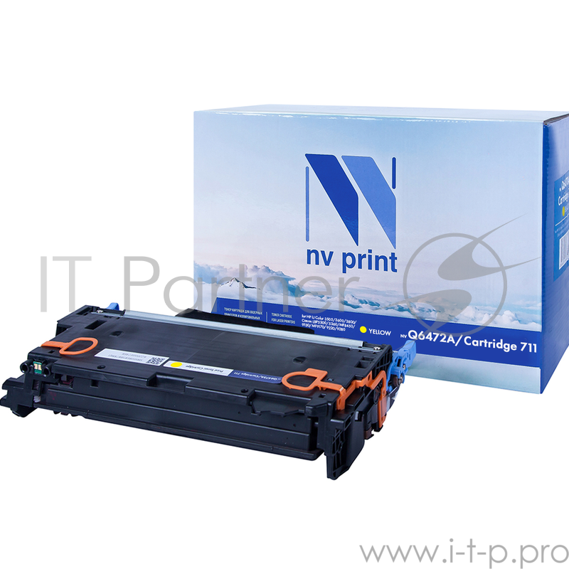 Картридж NVPrint совместимый HP Q6472A/Canon 711 Yellow для LaserJet Color 3505/3505x/3505n/3505dn/3600/3 LBP-5300/5360/MF-9130/9170/922 (4000k)