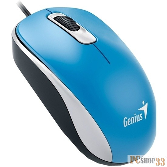 Мышь Genius DX-110 Blue USB, Мышь оптическая, 1000 dpi, 3 кнопки 31010116103