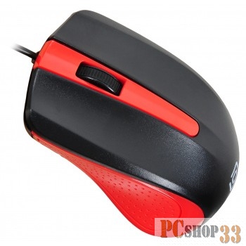 Мышь Oklick 225M черный/красный Мышь оптическая (1200dpi) USB (3but) 288237